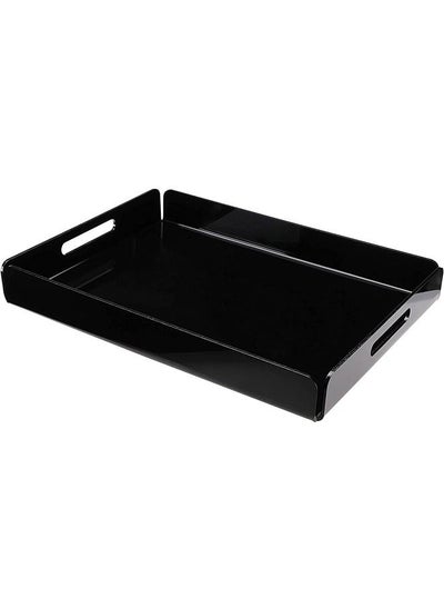 Buy LAMSIT IBDAA Black Acrylic Tray (Black 40x30x5 cm) in UAE