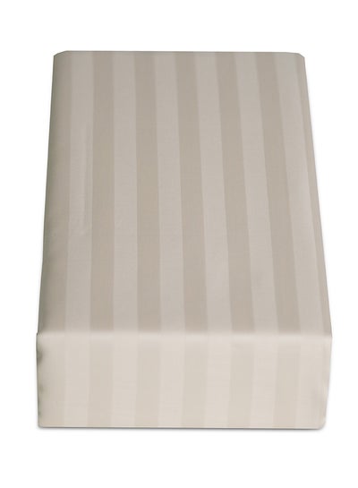 Buy Cannon Bed Sheet Single 1Pc Stripe Ivory C in UAE