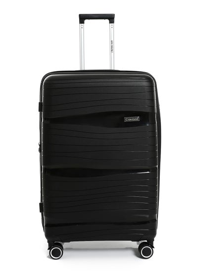 Buy CROSSLAND Black Trolley Luggage,TSA Lock , Expandable Double Zipper in Egypt