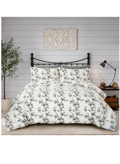 Buy Printed Comforter Set 7-Pcs King Size 260 X 240 Cms All Season Double Bed Bedding Set With Removable Filler And Down Alternative Filling, Mercury in Saudi Arabia