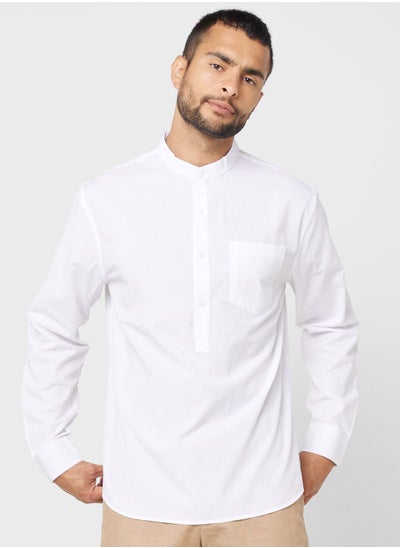 اشتري Grandad Collar Shirt في الامارات