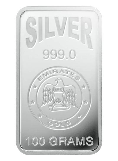 Buy Emirates 100g Pure Silver Bar 999 - 100 Grams in UAE