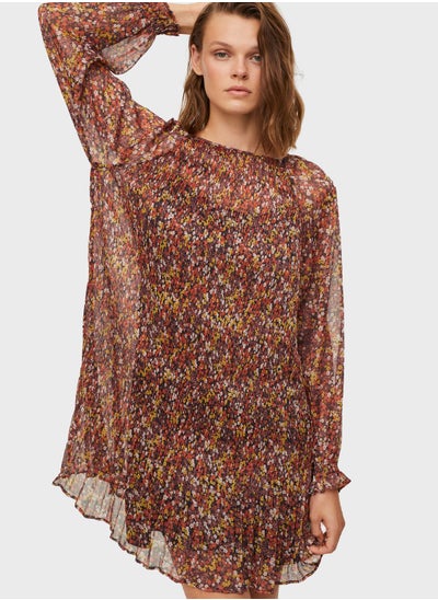 Buy Crew Neck Printed Dress in Saudi Arabia