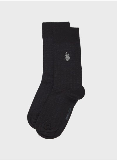 Buy Logo Print Crew Socks in UAE