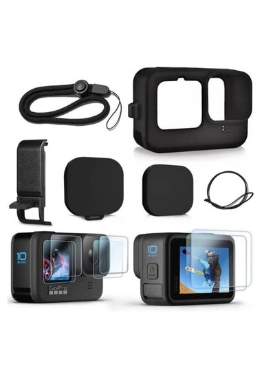 Buy Silicone Sleeve Case for GoPro Hero 12 /Hero 11 /Hero 10 /Hero 9 Black in UAE