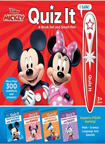 اشتري Disney Mickey  Quiz It 4Book Set And Talking Pen في الامارات