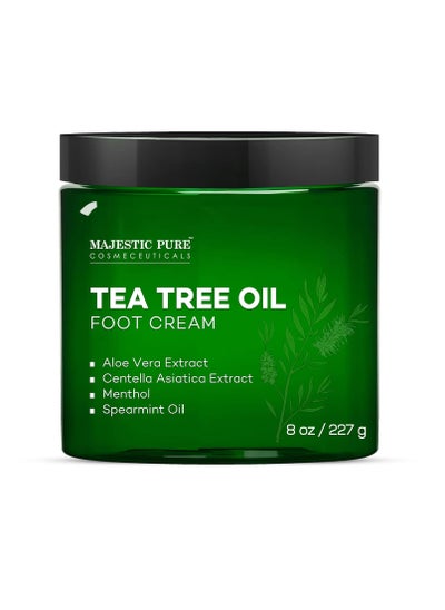 اشتري MAJESTIC PURE Tea Tree Oil Foot Cream - for Men & Women - 8 oz في الامارات