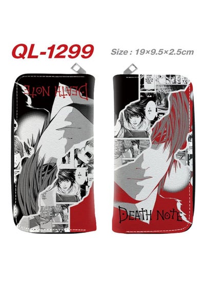 Buy Death Note Pu Zipper Long Wallet Wallet Ticket Holder Cartoon Anime Peripheral Long Wallet Clutch Coin Purse in Saudi Arabia