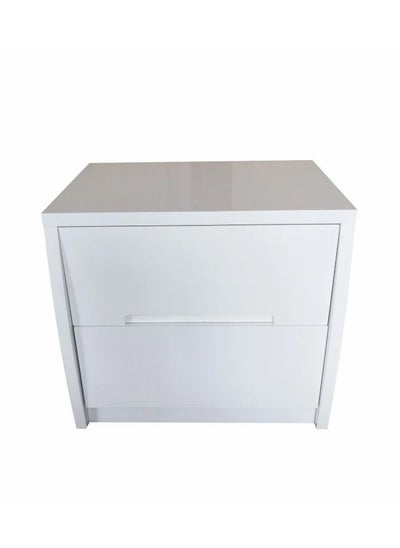 Buy Linus Double Nightstand - Calm and Practical White Design in Saudi Arabia