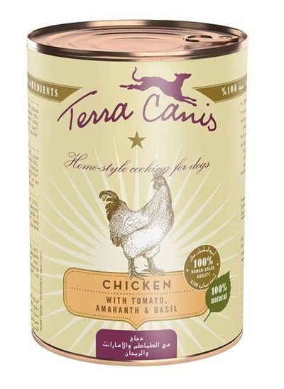 Buy Terra Canis Classic Chicken Dog Wet Food 400g in UAE