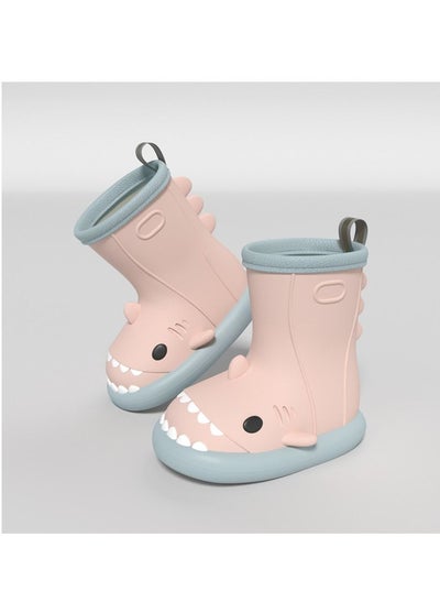 اشتري Cute Shark Summer Non-Slip Rubber Shoes Cute Family Waterproof Boots For Women في الامارات