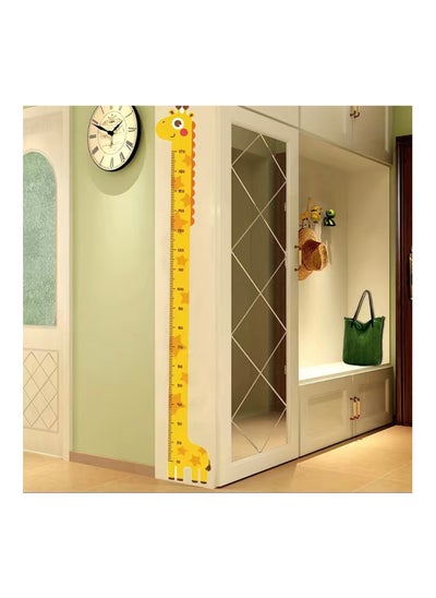 Buy Giraffe Yellow Cute Height Chart Stickers Kids Room Wall Decor Removable Measurement Wall Decals For Kids Bedroom Nursery Baby Room Classroom in UAE