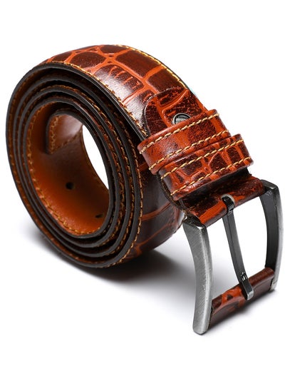 Buy Reptile Pattern Buckle Closure Belt in Egypt