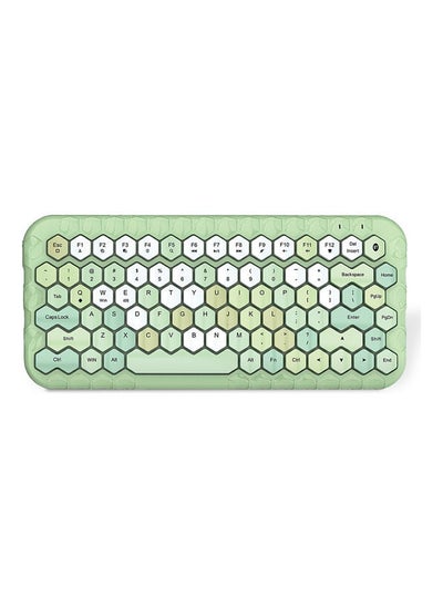 Buy Mofii Honey BT Wireless Mixed Color 83 Key Mini Portable Girls Keyboard for Phone/Tablet/Laptop Green in Saudi Arabia