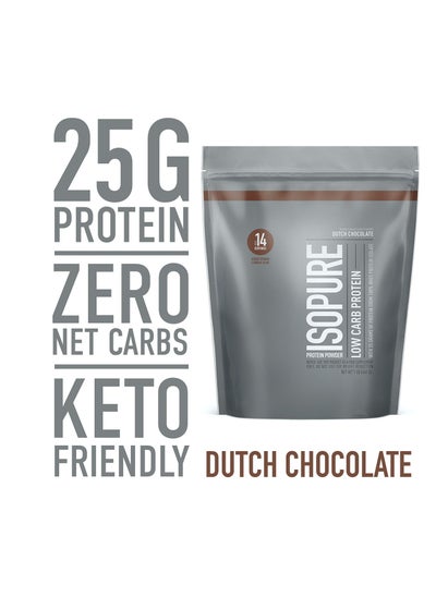 Buy Nature's Best Isopure Zero Carb Protein,Lactose Free , Dutch Chocolate, 1 LB in UAE