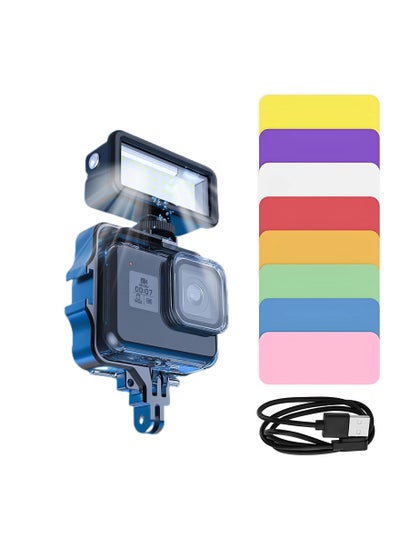 Buy Underwater Dive Lights, High Power Dimmable Lights IPX8 Waterproof  Dive Lights Aluminum Alloy Underwater Lights with Vertical Bracket and Storage Bag for Hero 11/10/9 and Other Action Camera in Saudi Arabia