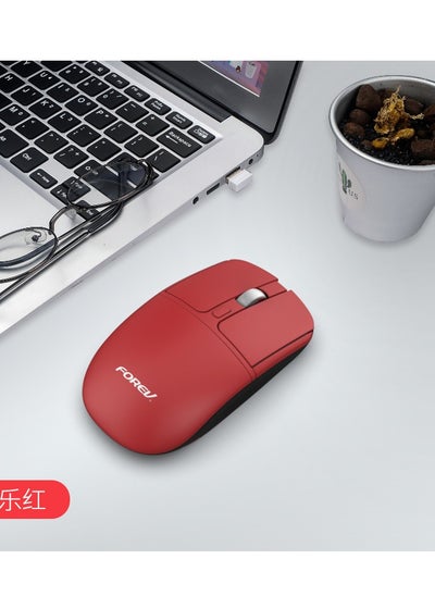 Buy FV-386 Bluetooth 5.0 / 2.4Ghz Wireless Silent Mouse – 10m Range – 1600DPI - 4 Buttons – Metal Scroll ( Battery ) in Egypt