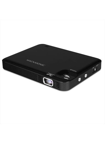 اشتري LED Pocket Pico Video Projector, HDMI, Rechargeable Battery, Built-in Speaker, DLP, 60" Hi-Resolution Display for Streaming Movies, Presentations, Smartphones, Tablets, Laptops (PP60) في الامارات