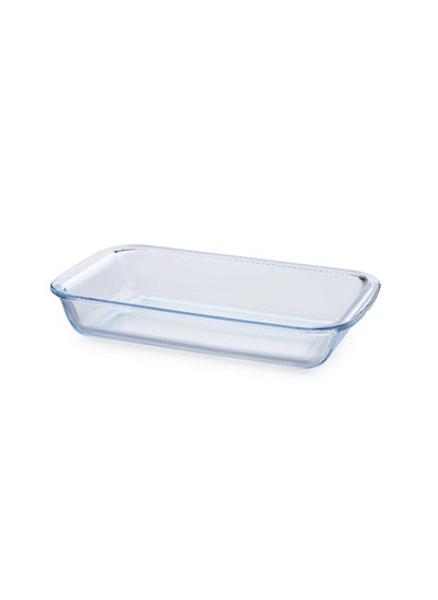 Buy Yuka Glass Baking Dish 29.5X17.5X4.8Cm- Clear in UAE