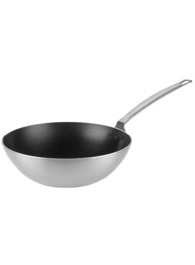 Buy Aluminium Wok Pan Non-Stick Coated 28 cm |Ideal for Hotel,Restaurants & Home cookware |Corrosion Resistance,Direct Fire,Dishwasher Safe,Induction,Oven Safe|Made in Turkey in UAE