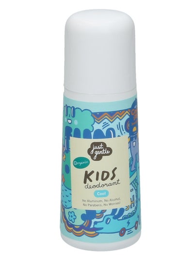 Buy Just Gentle Organic Kids Deodorant Unscented Cool - Aluminum-Free, Natural Odor Protection, Cooling Sensation, Gentle on Sensitive Skin, 60ml in UAE