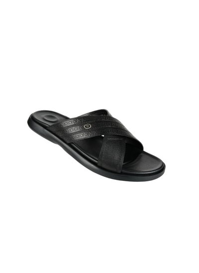 اشتري 008-3490 Barjeel Mens Casual Sandals 8096-11 Black في الامارات