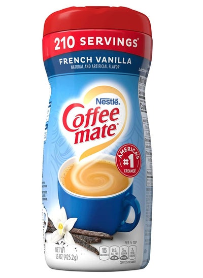 Buy Coffee Mate French Vanilla 210 Servings Coffee Creamer 425.2g in UAE