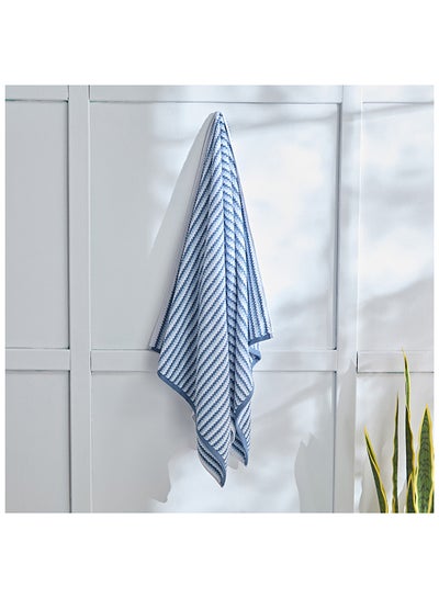 Buy Rio Leah Patterned Cotton Bath Towel 68 x 136 cm in UAE