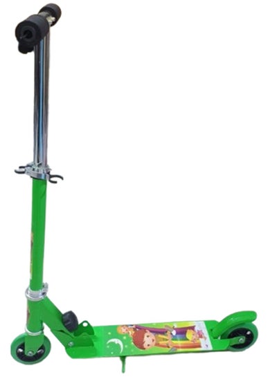 Buy Scooter/Cycle with Height Adjustable & Foldable Kids Scooter (Green) in Saudi Arabia