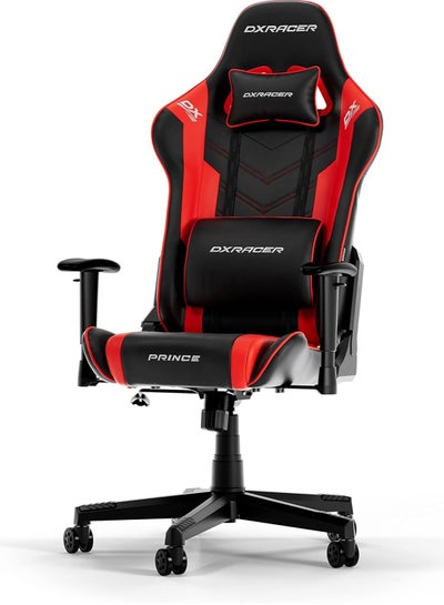 Buy DXRacer P132 Prince Series Gaming Chair - Black/Red | GC-P132-NR-F2-158 in UAE