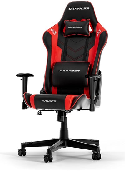 Buy DXRacer P132 Prince Series Gaming Chair - Black/Red | GC-P132-NR-F2-158 in UAE