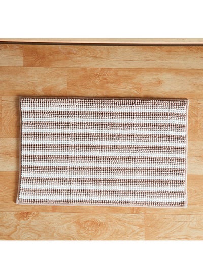 اشتري Camila Yarn Dyed Chenille Bathmat 70 x 45 cm في الامارات