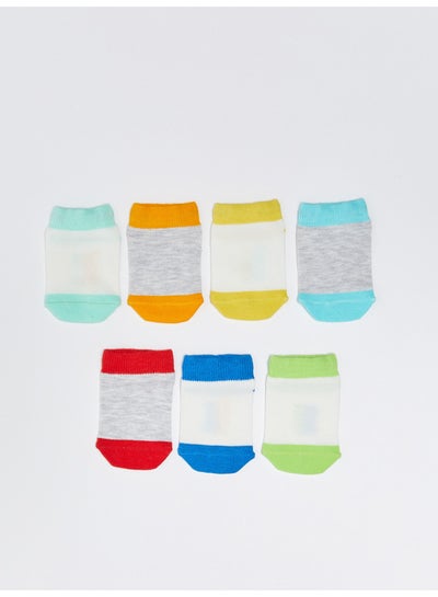Buy Printed Baby Boy Booties Socks 7 Pack in Egypt