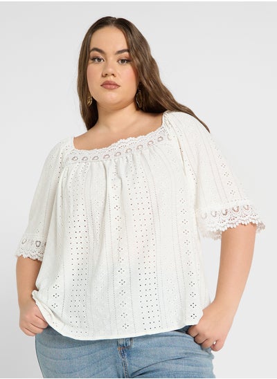 Buy Broderie Detail Top in UAE