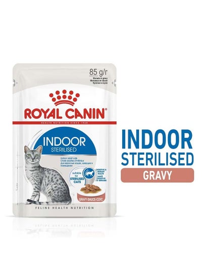 Buy ROYAL CANIN INDOOR POUCHES WET FOOD 85 gm in UAE