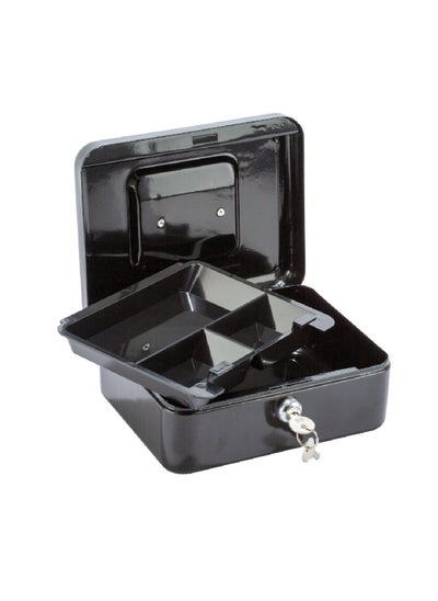 Buy Commercial Small Flat Key Cash Box Black 1kg YFC-20 BLACK in Saudi Arabia