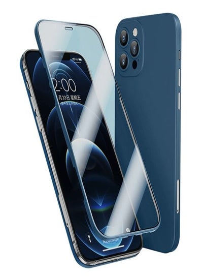 Buy 360 degree cover and screen for iPhone 13 Pro - blue in Egypt