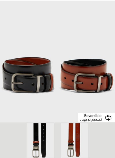 Buy Genuine Leather Reversible Formal Belt in UAE