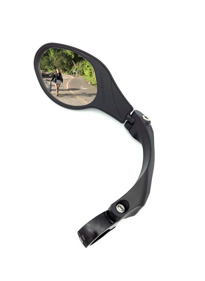 Buy Handlebar Bike Mirror Stainless Steel Mirror Bicycle Rearview Mirror HF - MR081 (Left) Upgraded Bike Mirror Handlebar Mount Set Great for Bike in UAE