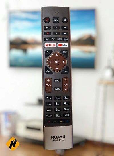 Buy Haier Smart TV Remote | Replacement Remote Control For Haier Smart TV LCD LED With YouTube Prime Video & Netflix Key Buttons in Saudi Arabia