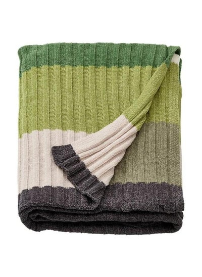 Buy Throw, Grey/Green, 130X170 Cm in Saudi Arabia