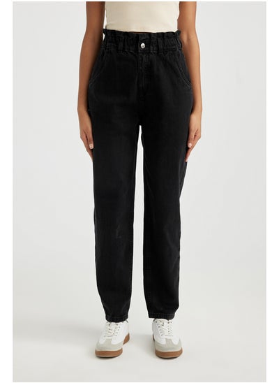 Buy Woman Paperbag Denim Trousers in Egypt