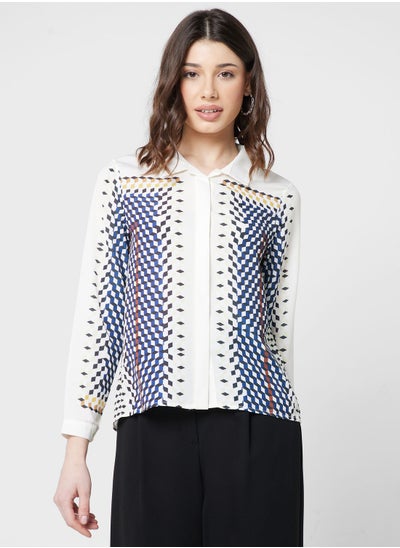 Buy Printed Button Down Shirt in UAE