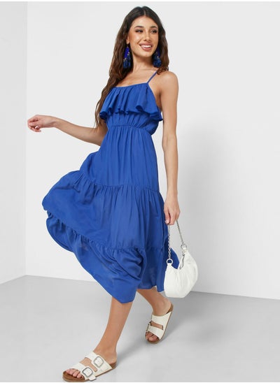 Buy Ruffle Strappy Dress in UAE