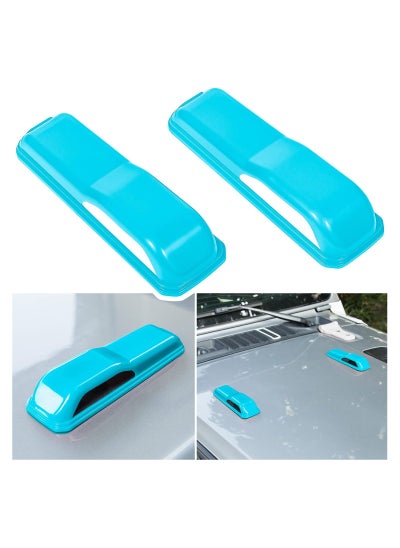 Buy Exterior Hood Bonnet Cover Trim for Jeep Wrangler JL JLU Sports Sahara Freedom Rubicon Unlimited Gladiator JT 2-Door 4-Door (Light Blue, 2 Pieces) in Saudi Arabia