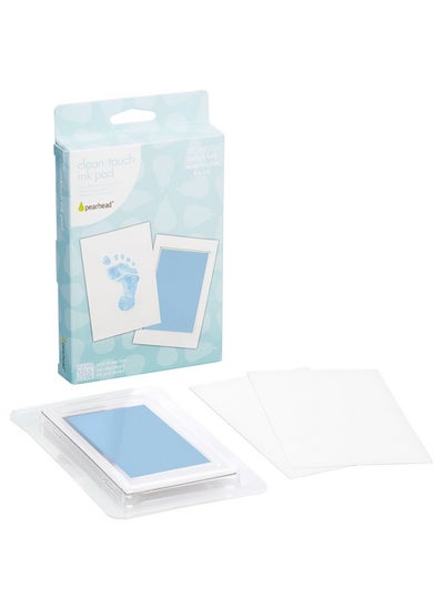 اشتري Newborn Baby Handprint Or Footprint “Clean Touch” Ink Pad 2 Uses Blue في السعودية