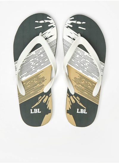 اشتري Men Printed Slip-On Thong Slippers في الامارات