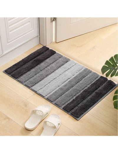 اشتري Non-Slip Fluffy Soft Plush Microfiber Washable Quick Dry Ultra Shaggy Bath Mats For Tub Bathroom Rugs Bath Mat في الامارات