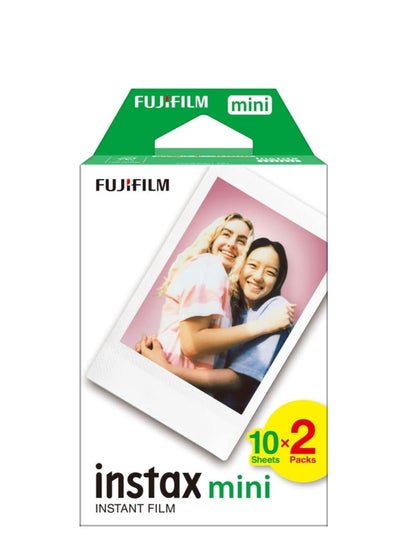 Buy Instax Mini Film 20 Sheets 20-Sheet Instax Film Photo Paper White in Saudi Arabia