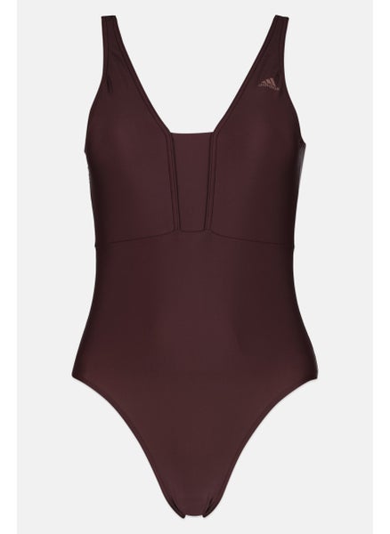 Buy Women Padded Unlined One Piece Swimwear, Mauve in UAE